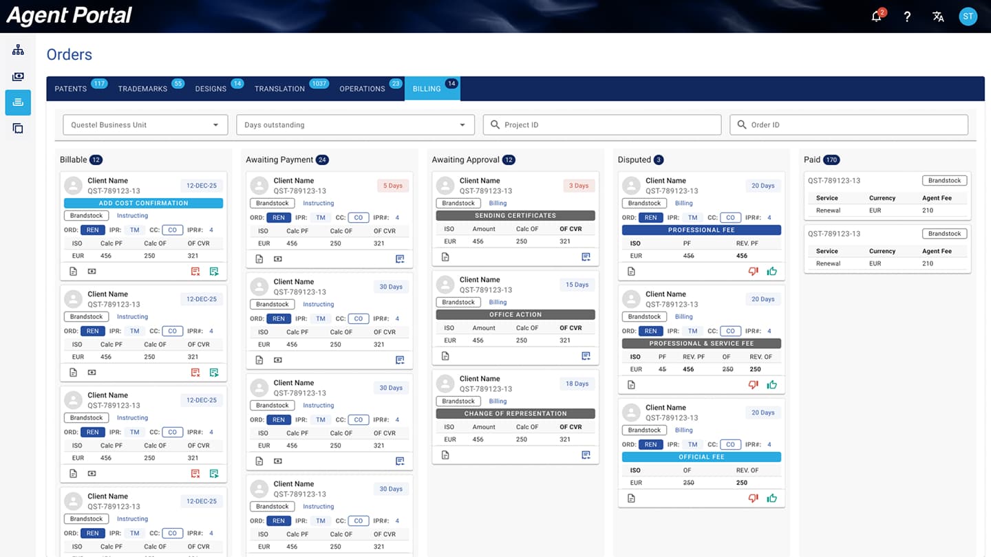 Questel Kanban detail 2